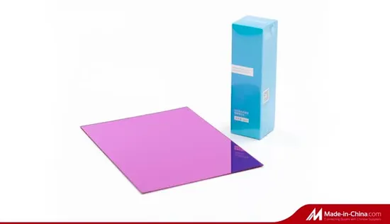 Feuille de PMMA en plastique miroir acrylique doré