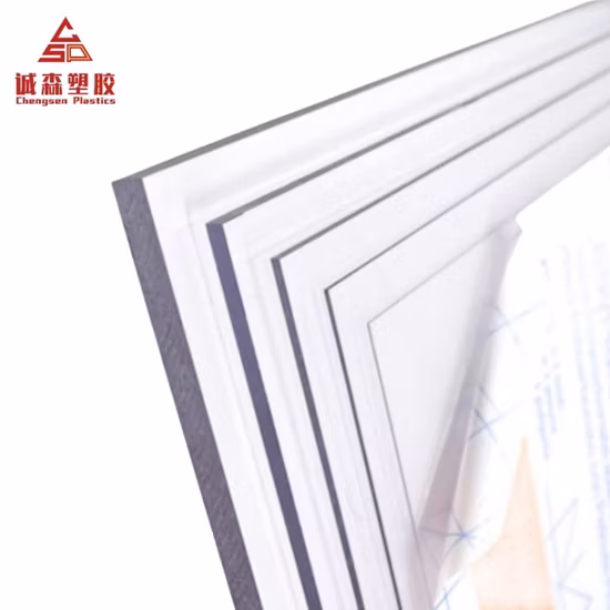100% Bayer matière première poids léger protégé contre les UV haute Transmission faible prix feuille solide en Polycarbonate feuille PC