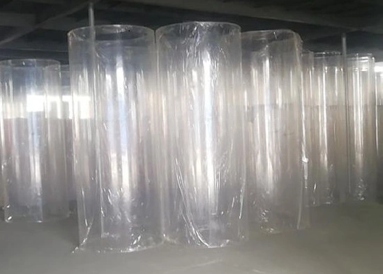 Cylindres en plexiglas en plastique de grand diamètre Tubes acryliques coulés transparents en stock