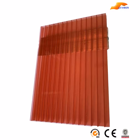 panneau creux de Lexan de feuille de polycarbonate de preuve de grêle d'épaisseur de 40mm