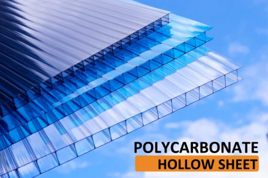 Feuille creuse en plastique de polycarbonate anti-UV la plus vendue pour les serres agricoles