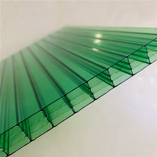 Panneau de toiture à effet de serre Tuile de toit de piscine Feuille de polycarbonate à double paroi